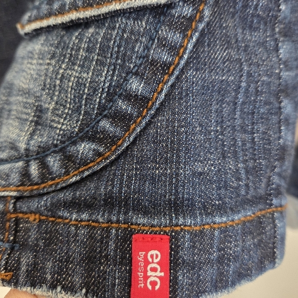 Esprit Blue Jean Jacket Classic Denim Style Size Small - Picture 3 of 9
